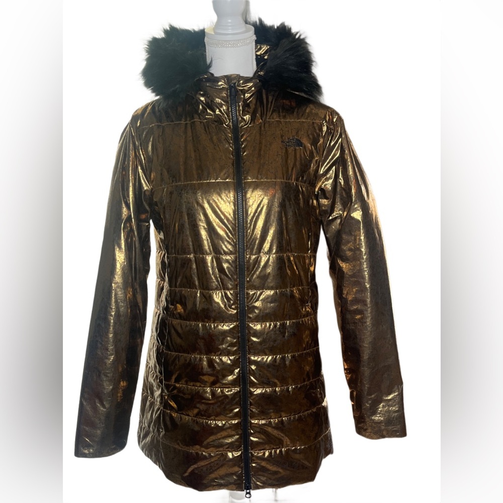 The North Face Harway Insulated Parka in a limited edition metallic copper color